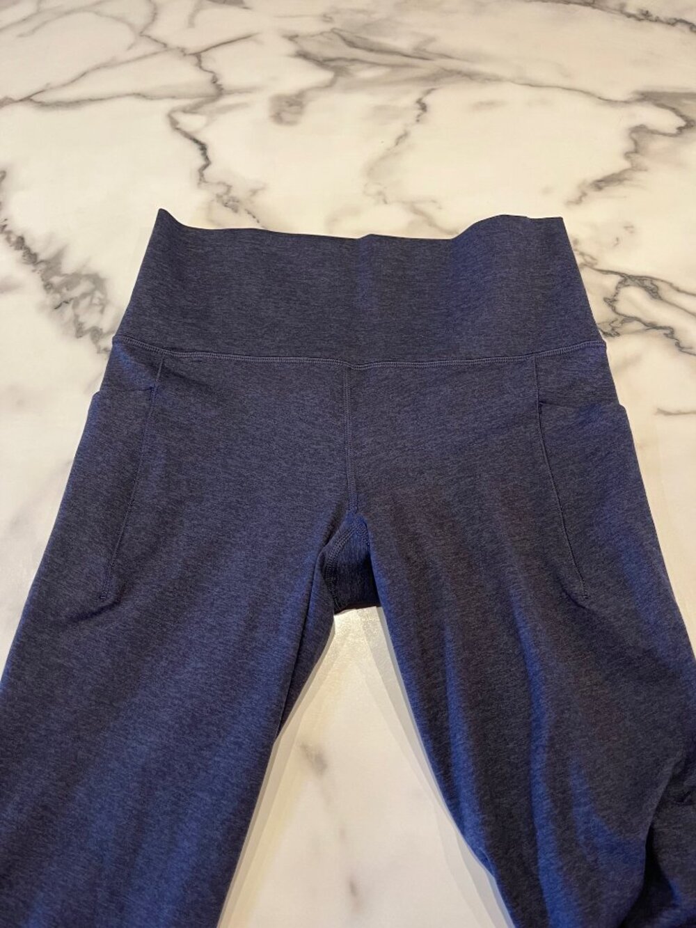 Athleta Salutation Stash Pocket II Softluxe Tights - Heather Navy Small - Picture 9 of 13